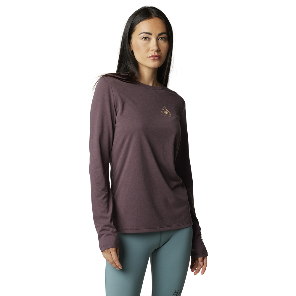 Fox Womens Finisher LS Tech Tee Purple - Image 1