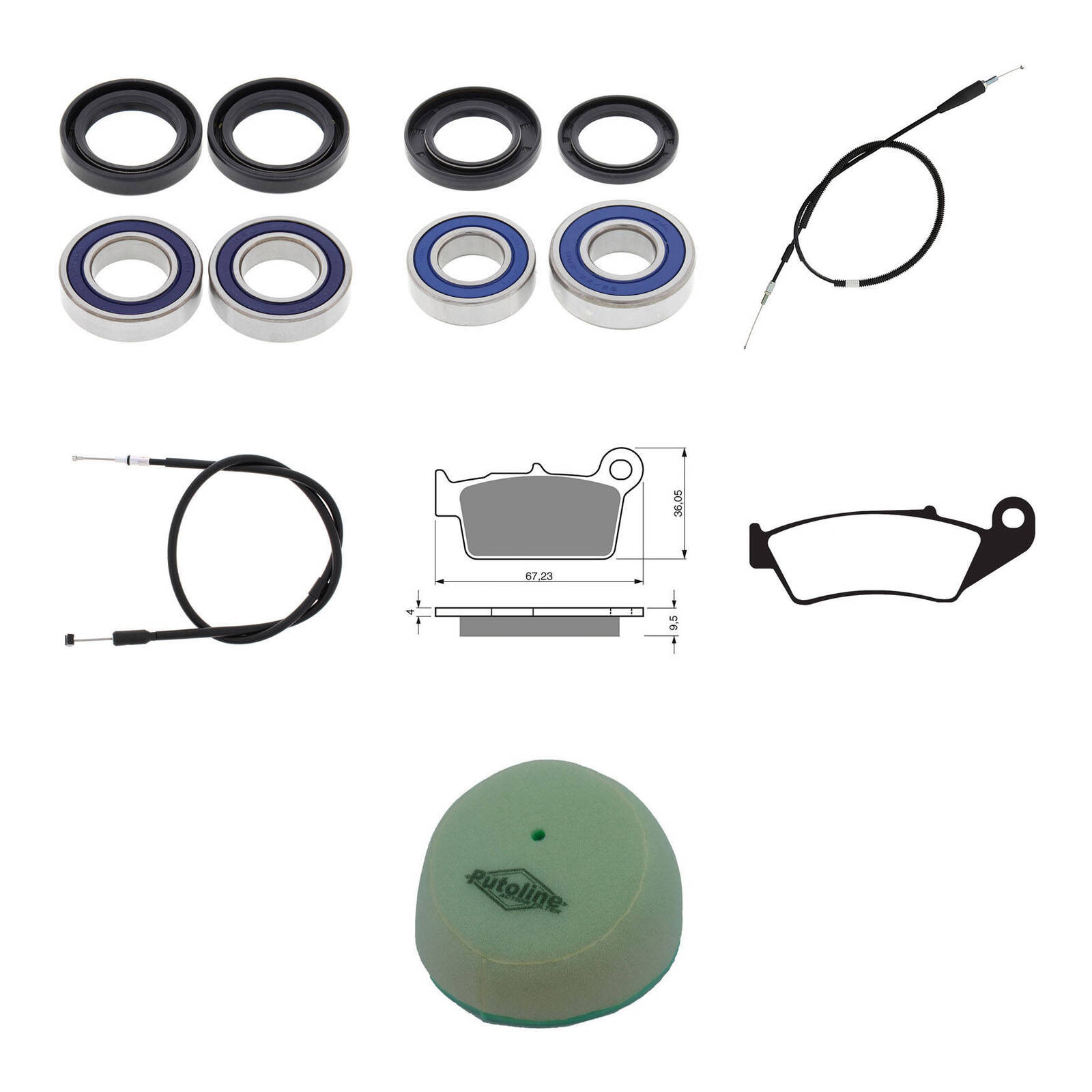 Offroad Refurb Kit - Yamaha YZ125 '07 - Image 1