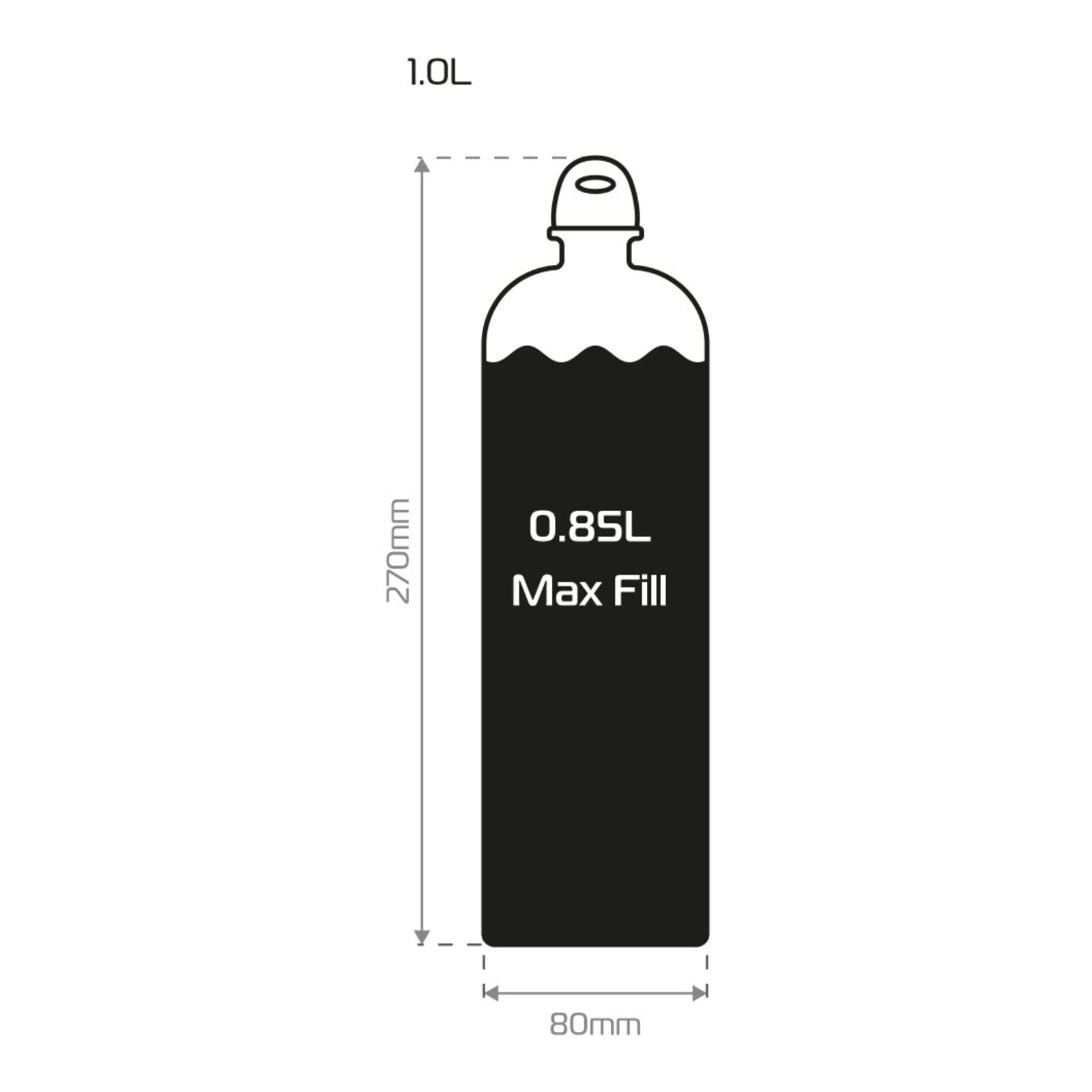 Oxford Fuel Bottle Flask - 1.5L (Empty) - Image 2