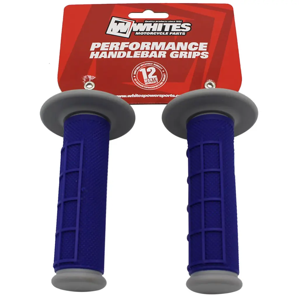 WHITES MX HALF WAFFLE GRIP GRY/BLU