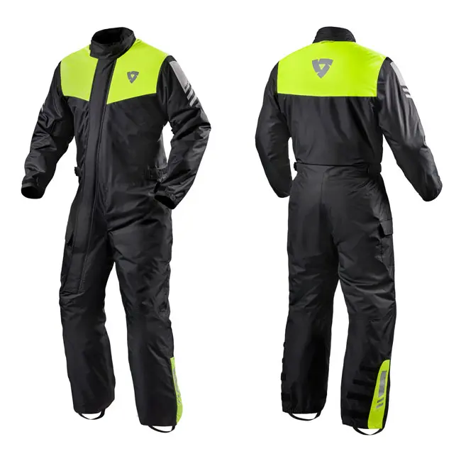 Rev'it Pacific 3 H2O Rainsuit Black-Neon Yellow