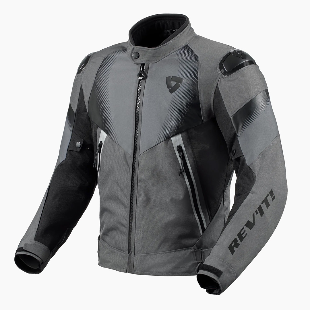 REV'IT!  Control H2O Road Jacket Grey-Black - Image 1