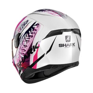 Shark D-SKWAL 2 Shigan Road Helmet White/Black/Violet - Image 2