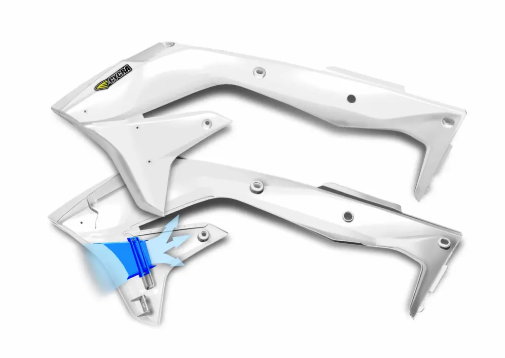 PF RAD SHROUD 16- KX450F WHT