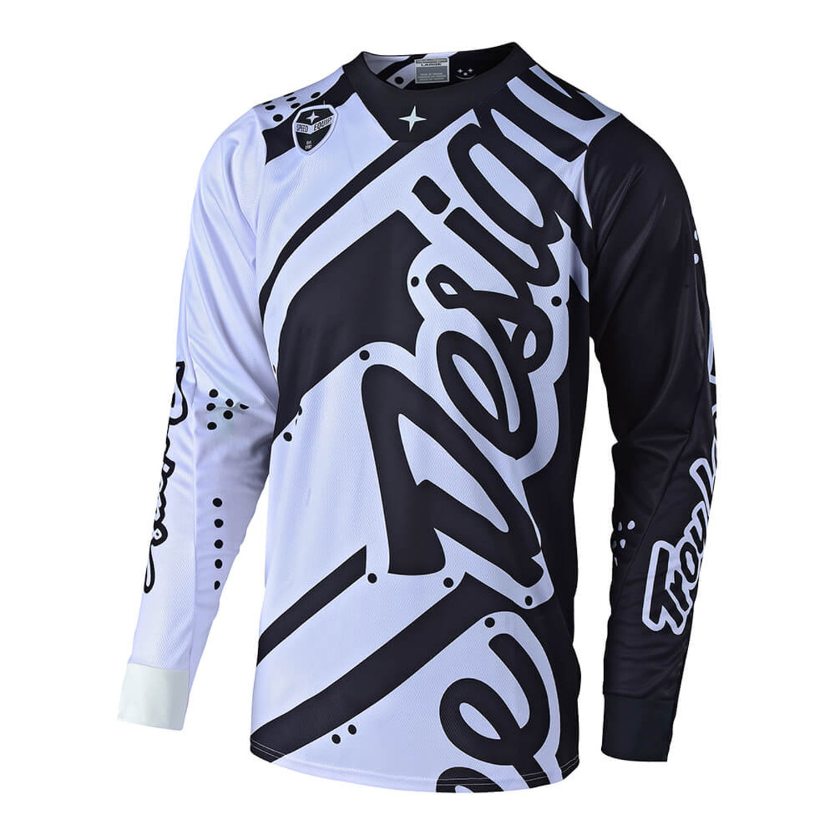 Motocross Jersey Troy Lee SE Shadow Black/White - Image 1
