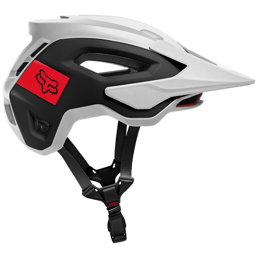 Fox Speedframe Pro Blocked Mips Bike Helmet White/Black - Image 2