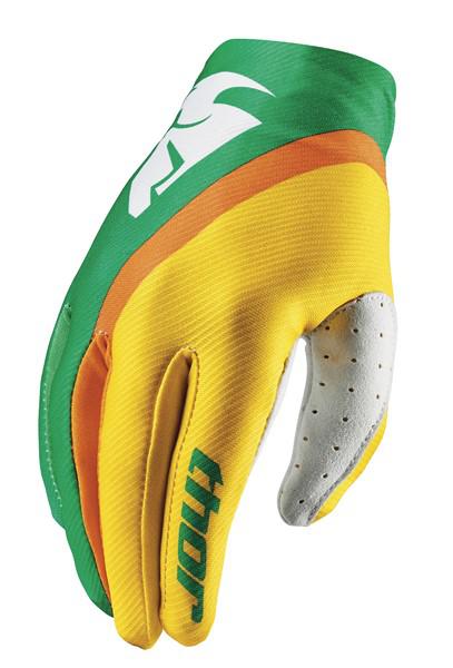 Motocross Gloves Thor 2016 Ladies Void Green/Yellow - Image 1