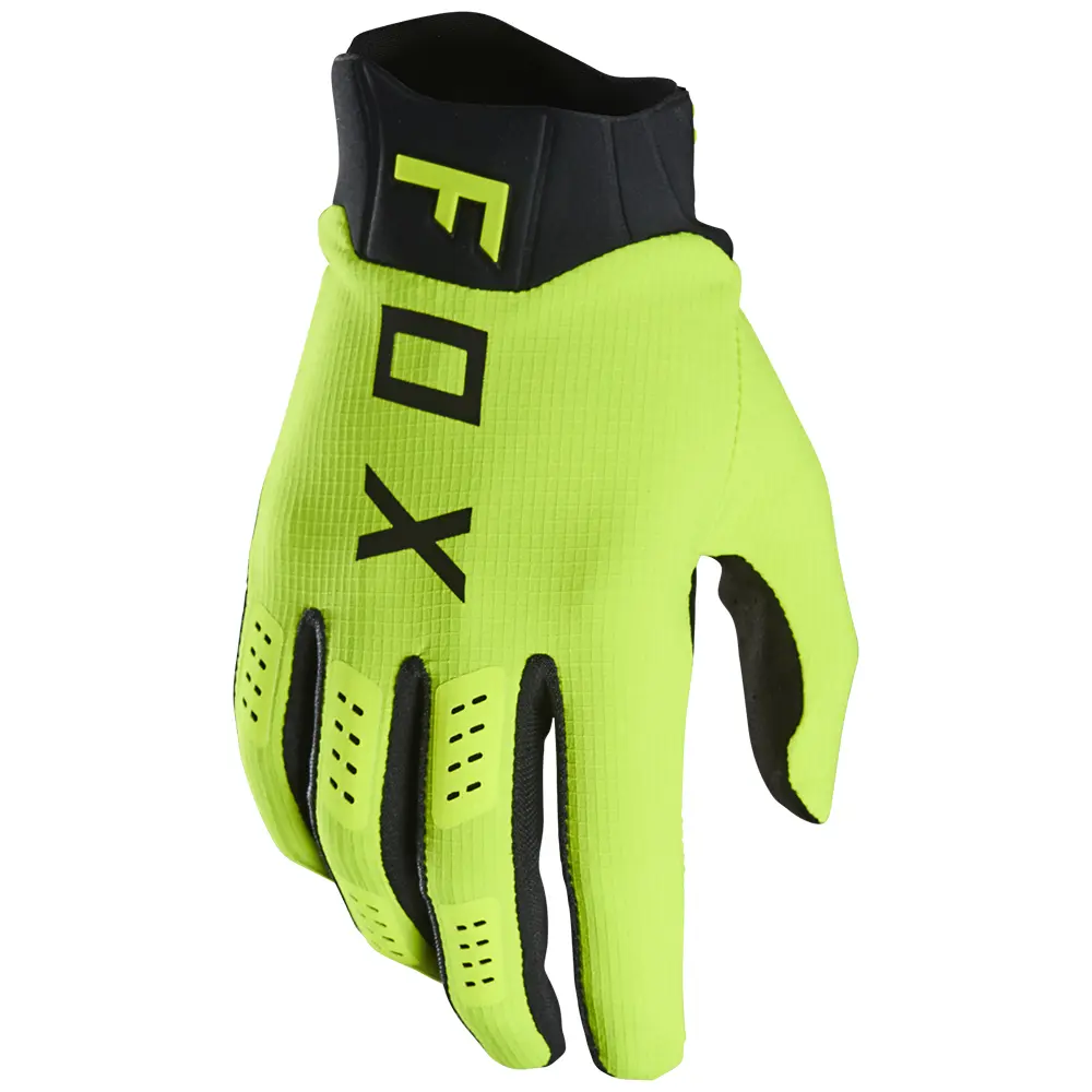 Fox Flexair Yellow Motocross Gloves