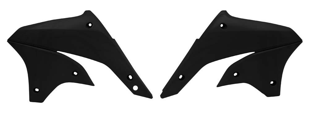 RADIATOR SHROUDS RTECH KAWSAKI KLX450R 07-16 BLACK - Image 1