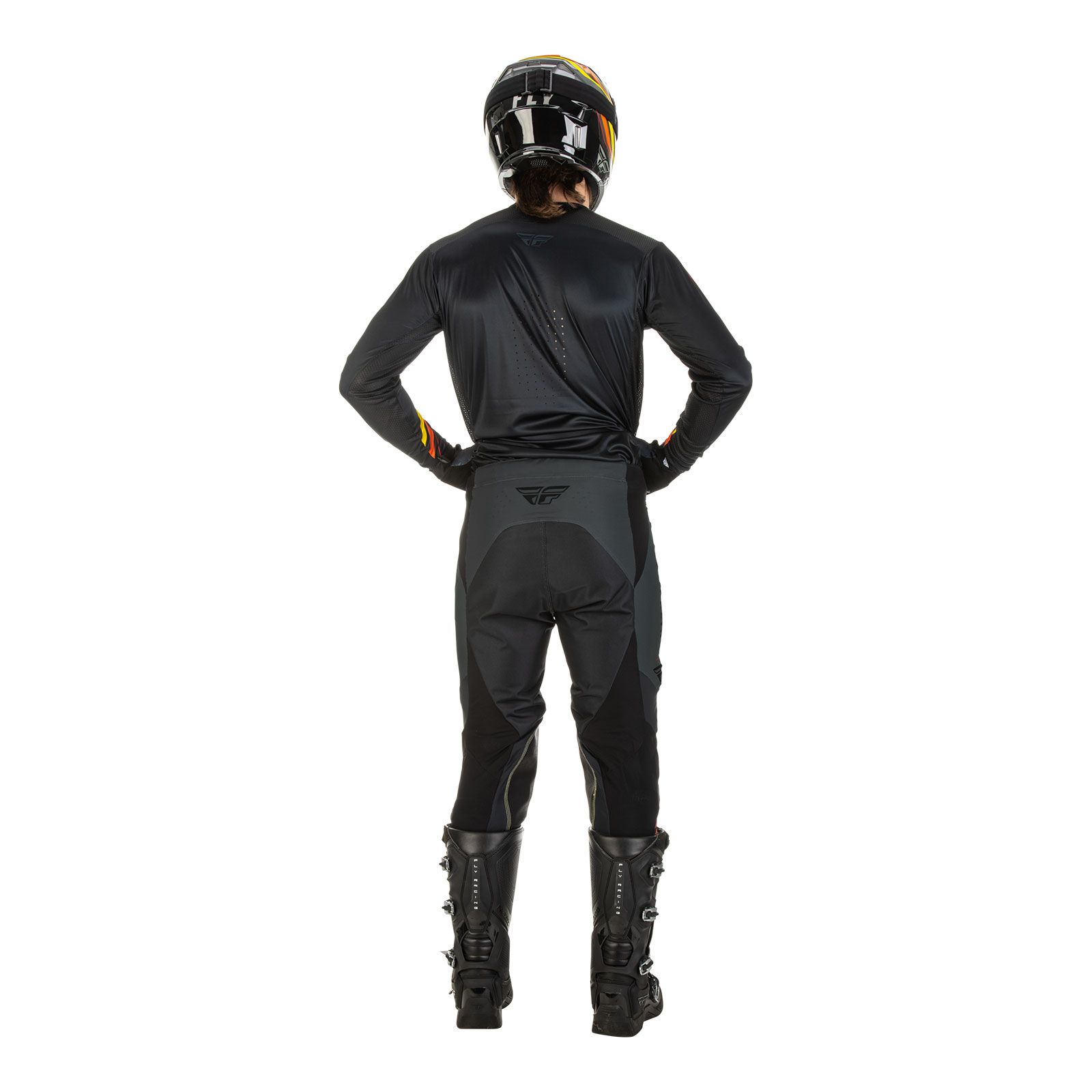 Fly Lite Hydrogen S.E Speeder Metal/Red/Yellow Motocross Jersey - Image 6
