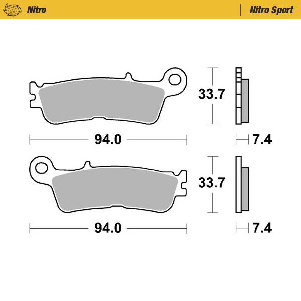 BRAKE PADS FRONT MOTO MASTER NITRO SPORT YAMAHA YZ450F 20-21 - Image 1