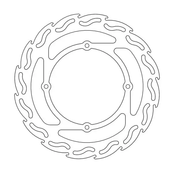 BRAKE DISC FRONT MOTO MASTER FLAME HONDA CR125R CR250R CR500R 92-94 CRF230F 04-09 CRF230L 08-10