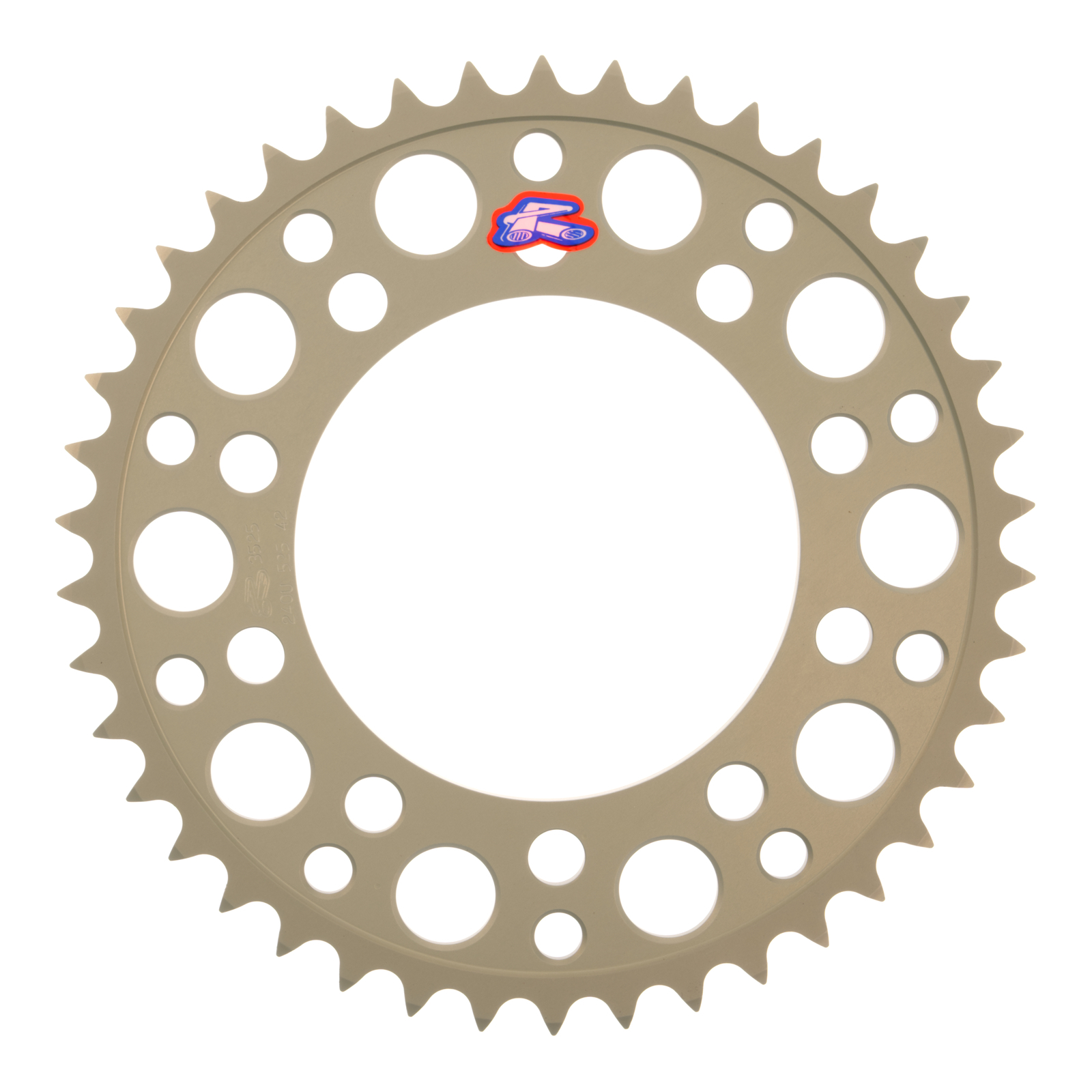 Renthal Sprocket Rear Silver 42T Alloy 7075 T6 Grooved Honda - Image 1