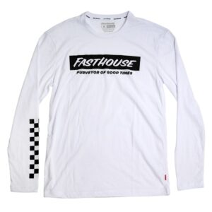 Fasthouse Brink Long Sleeve Tech Tee White - Image 2