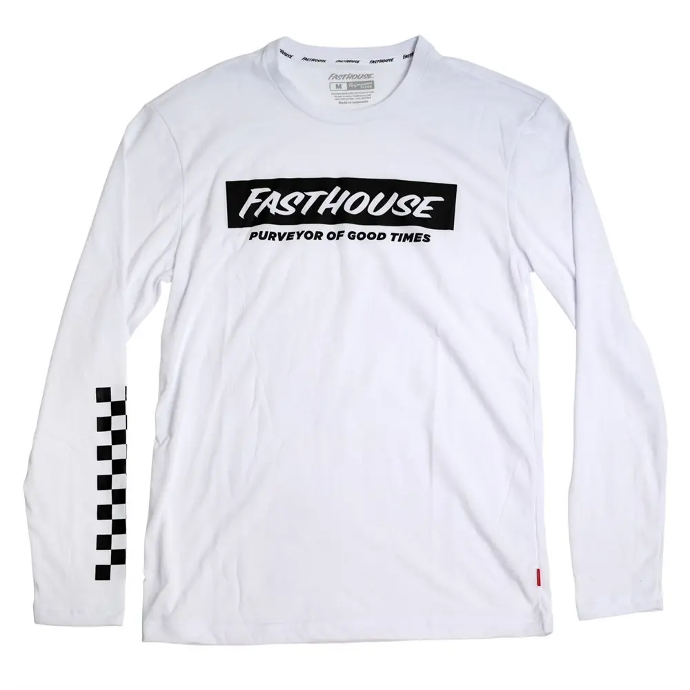 Fasthouse Brink Long Sleeve Tech Tee White