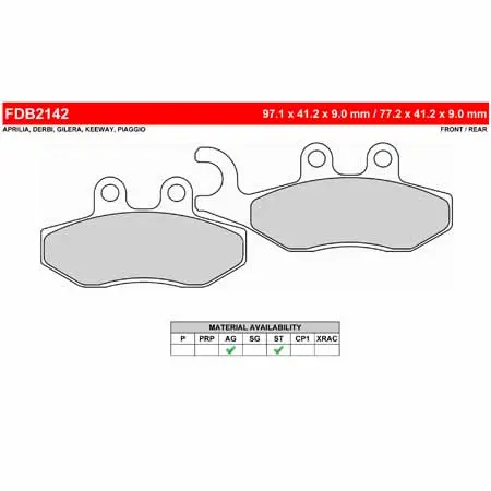 FERODO BRAKE BPADS (RE-BP-103)