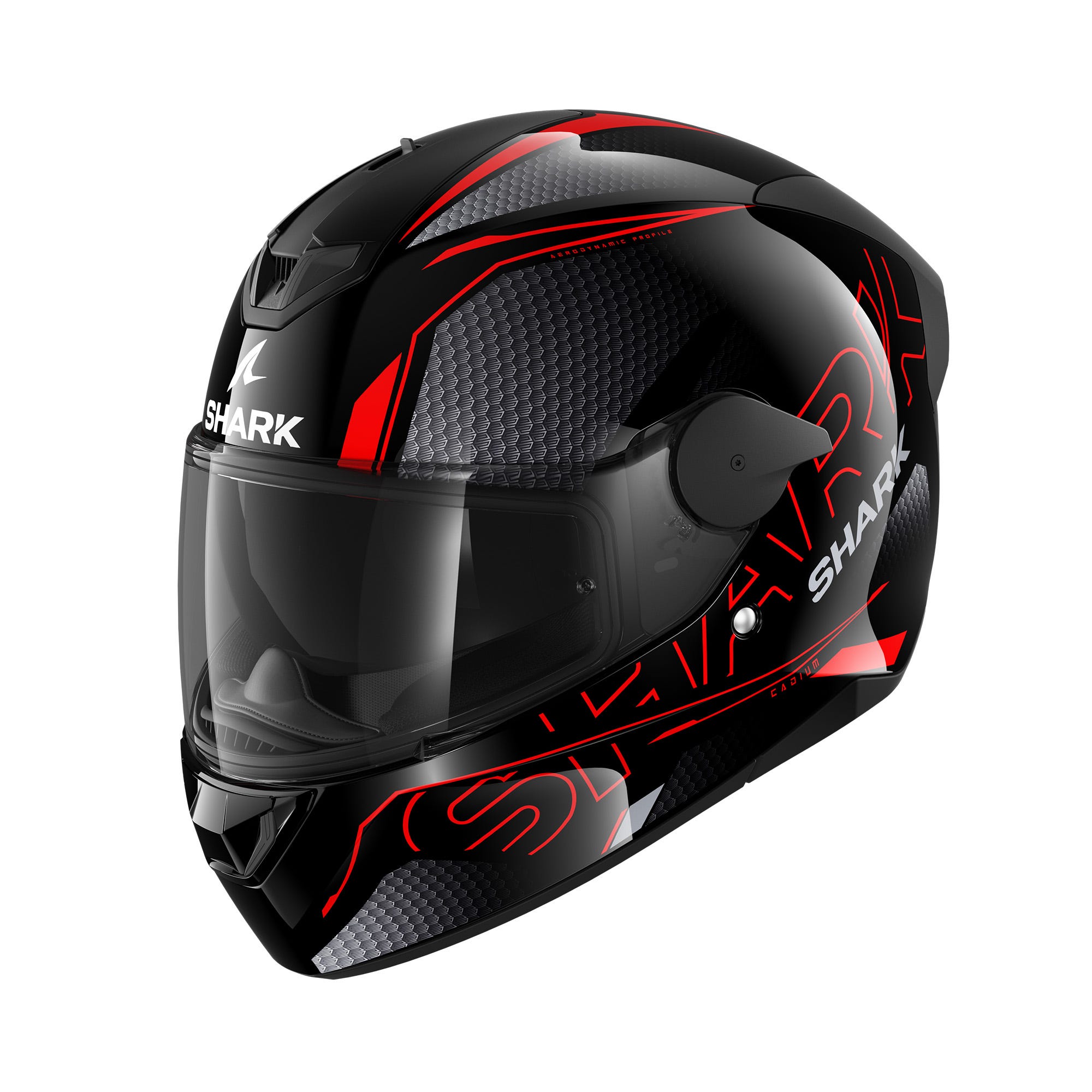 Shark D-SKWAL 2 Cadium Road Helmet Black/Red/Black - Image 1