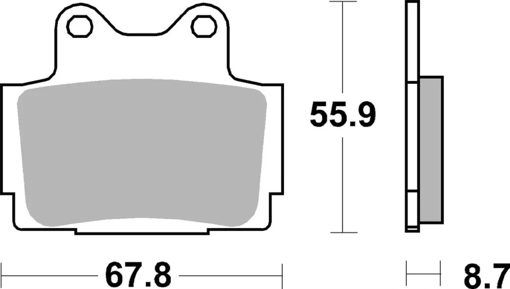 SBS 570HS Front Brake Pads