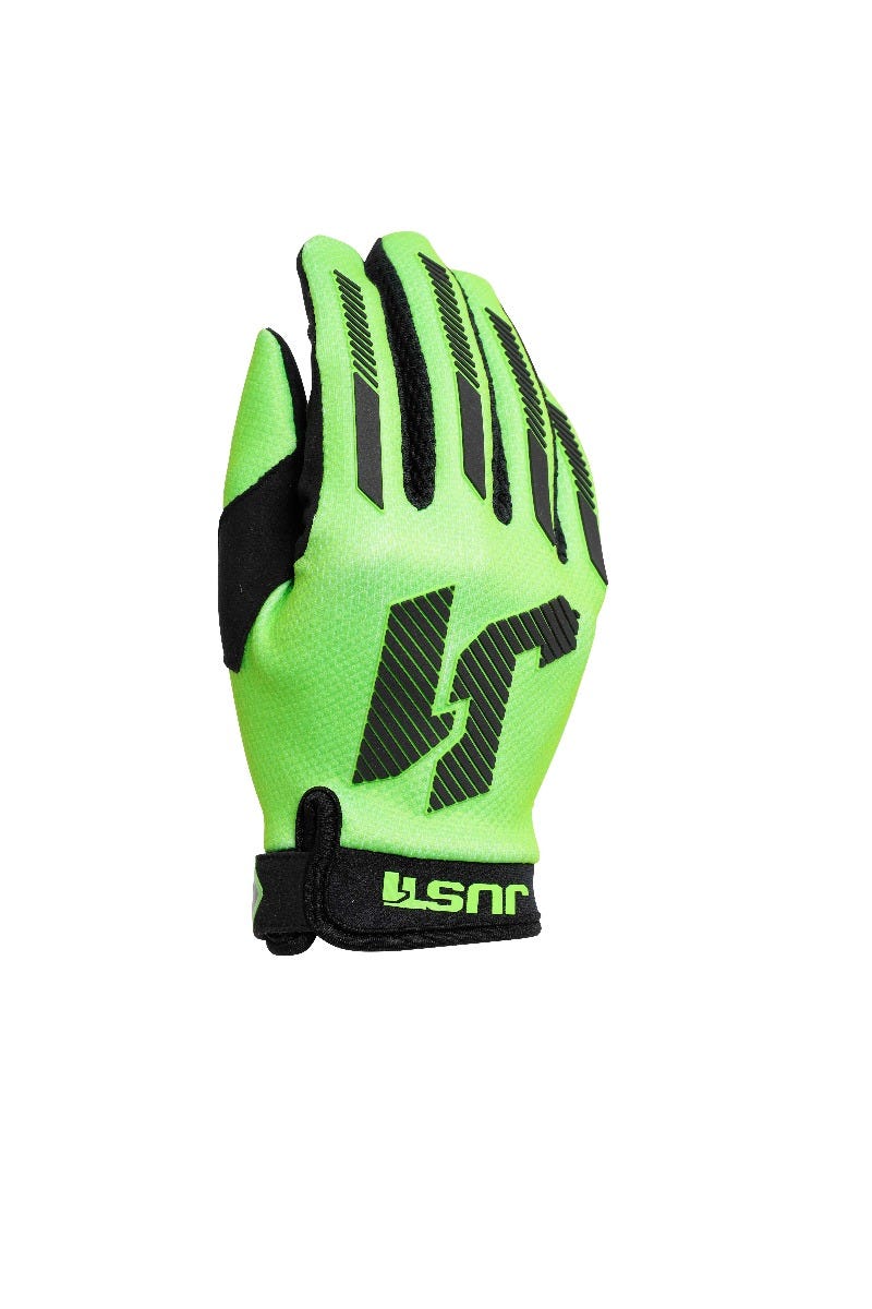 JUST1 J-FORCE X YOUTH MX GLOVES FLUO GRN 4 - Image 1