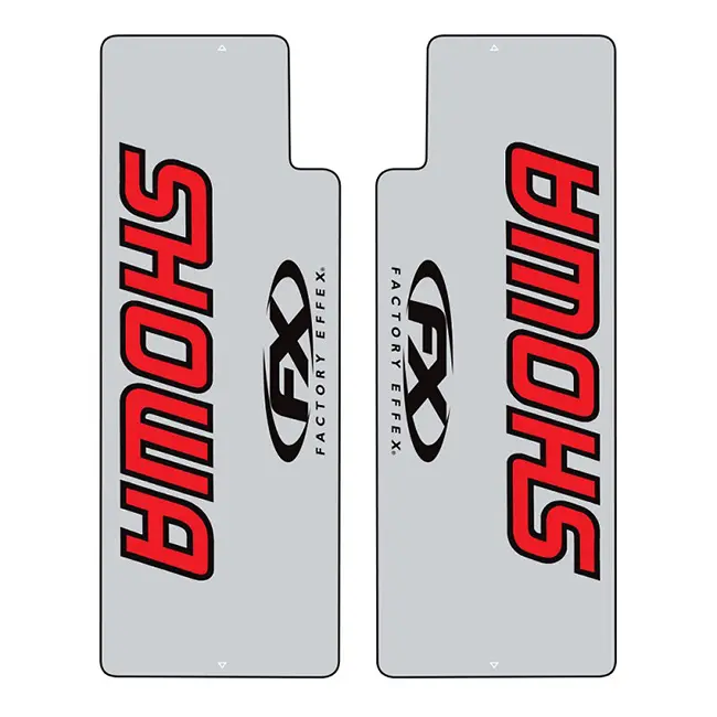 CLEAR UPPER FORK SHIELDS SHOWA / RED [A]