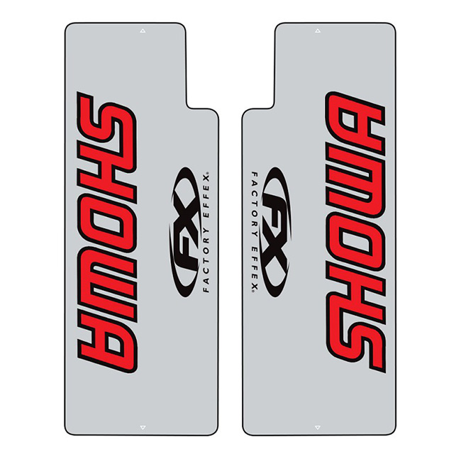CLEAR UPPER FORK SHIELDS SHOWA / RED [A] - Image 1