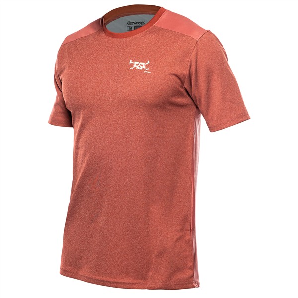 Fasthouse Impakt Odyssey Short Sleeve Jersey Rust Heather - Image 1