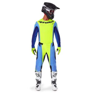 Alpinestars Techstar Melt Motocross Pants Yellow Fluoro/Blue - Image 3