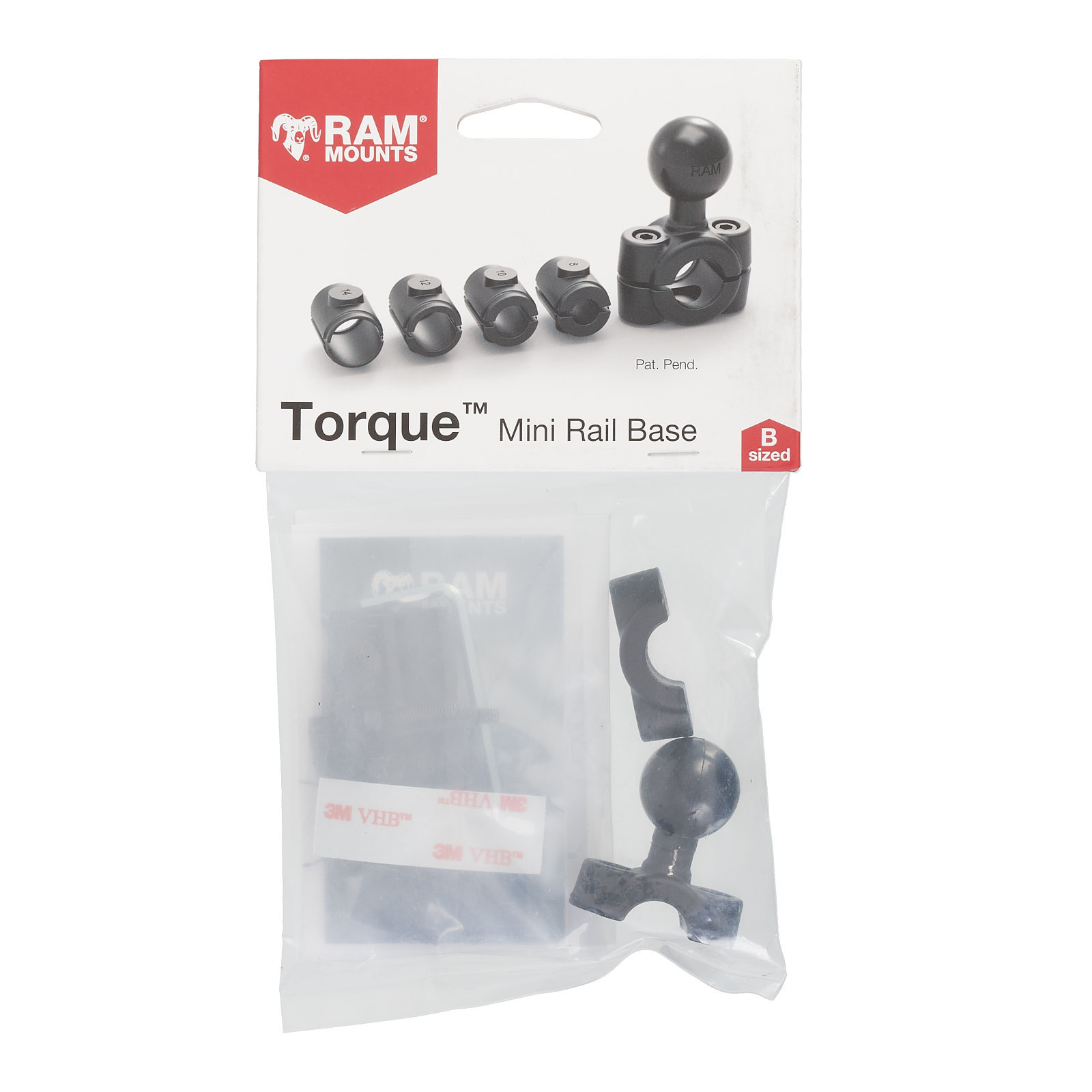 RAM TORQUE SMALL RAIL BASE (Retail Packaging) - Image 1