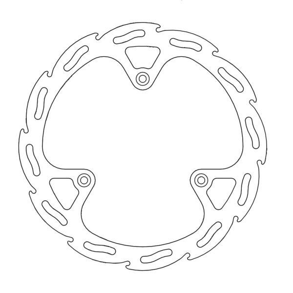 BRAKE DISC MOTO MASTER FLAME FRONT SUZUKI RM85 05-21  YAMAHA YZ80 93-01 YZ85 02-21 - Image 1
