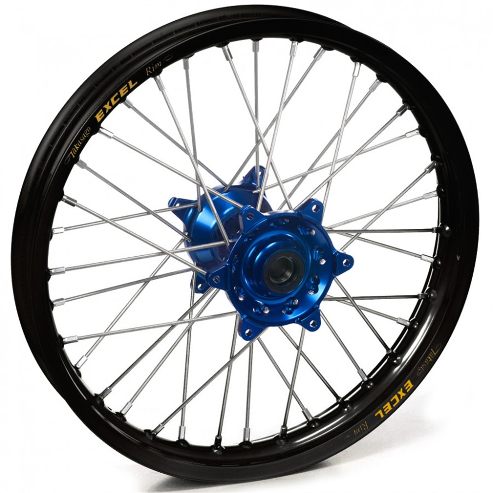 Haan Wheel YZ 99>/YZF >08 Rear Black Rim/Blue Hub 19x1.85 - Image 1