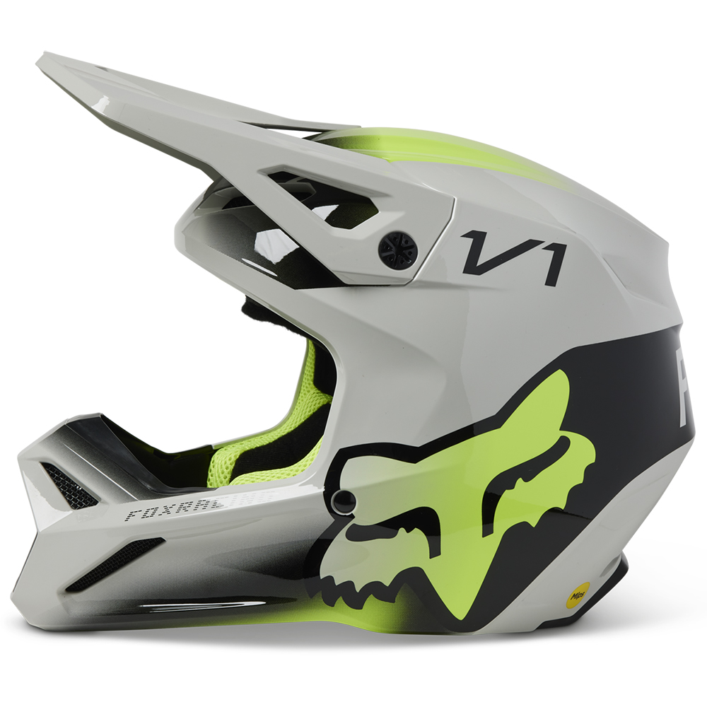 Fox V1 TOXSYK MIPS ECE Motocross Helmet Youth Steel Grey - Image 3