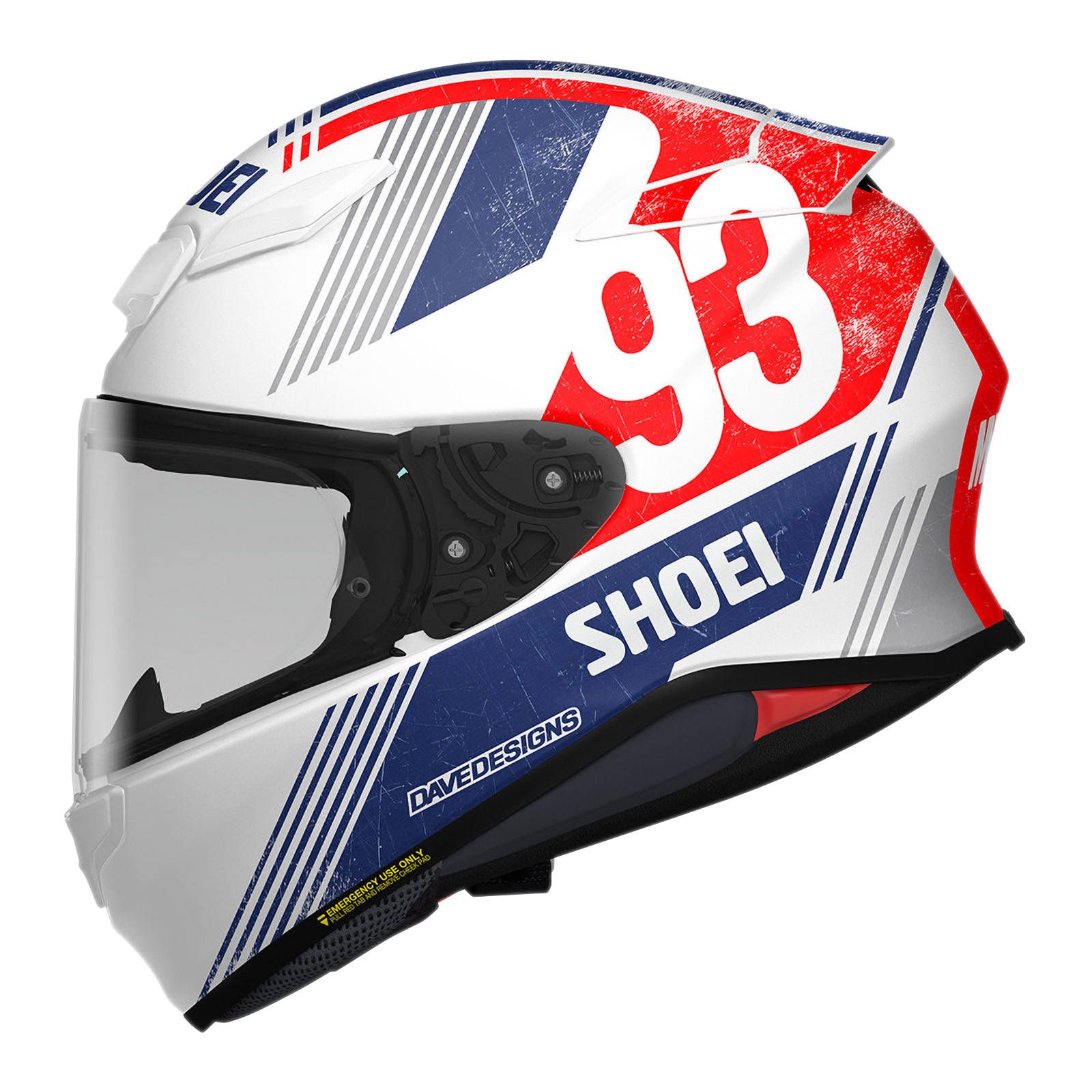 SHOEI NXR2 XS MM93 RETRO TC10 HELMET - Image 1