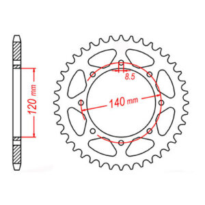 Sprocket Kit for Kawasaki KLR650 (2022–2024) - X-Ring Chain, 15/43 - Image 3