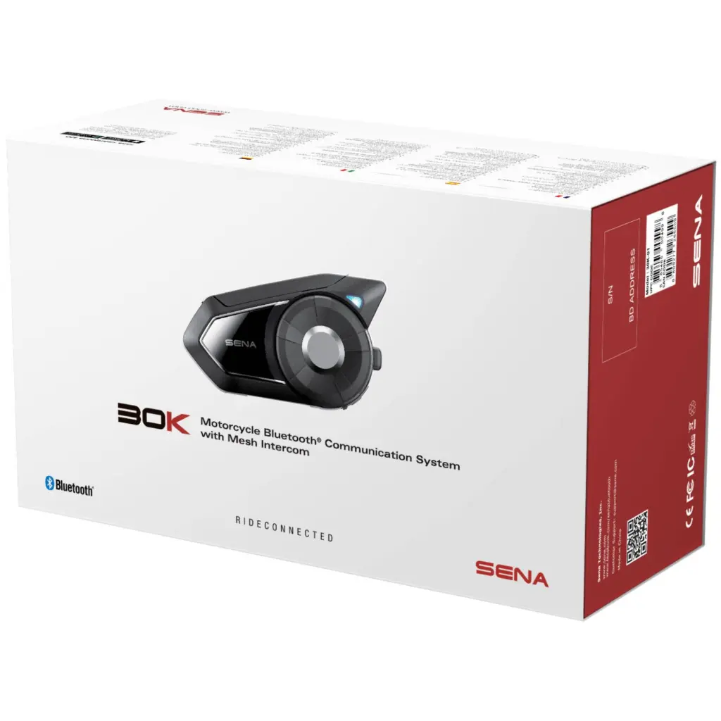 Sena 30k Bluetooth Comm System With Mesh & HD Speaker Dual