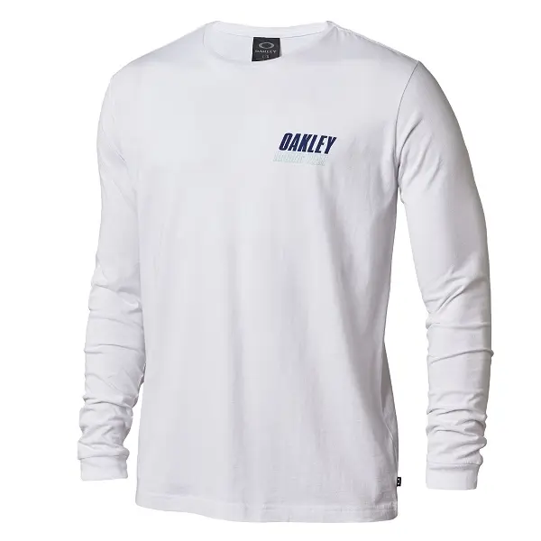 #OAKLEY REVS LS TEE WHITE SM