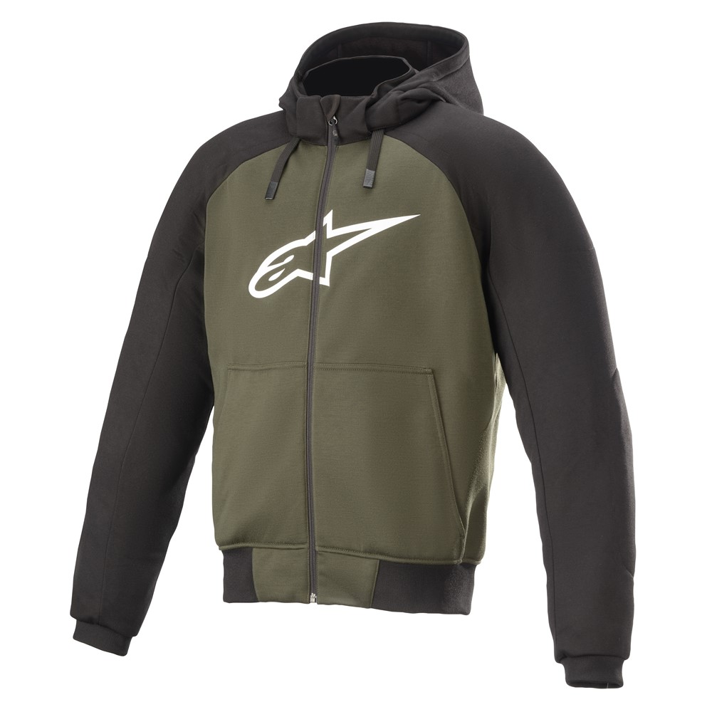 Alpinestars Chrome Sport Hoodie Black/Forest Green - Image 1