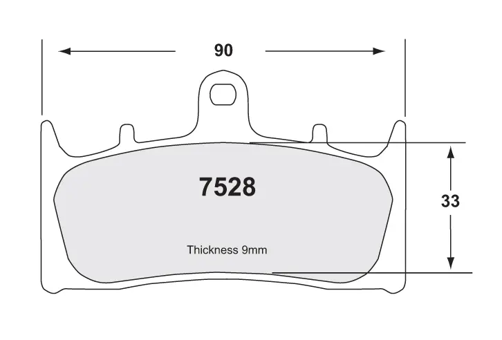 F BRAKE PADS SUZ GSXR750/1100 alt BR P07SU19