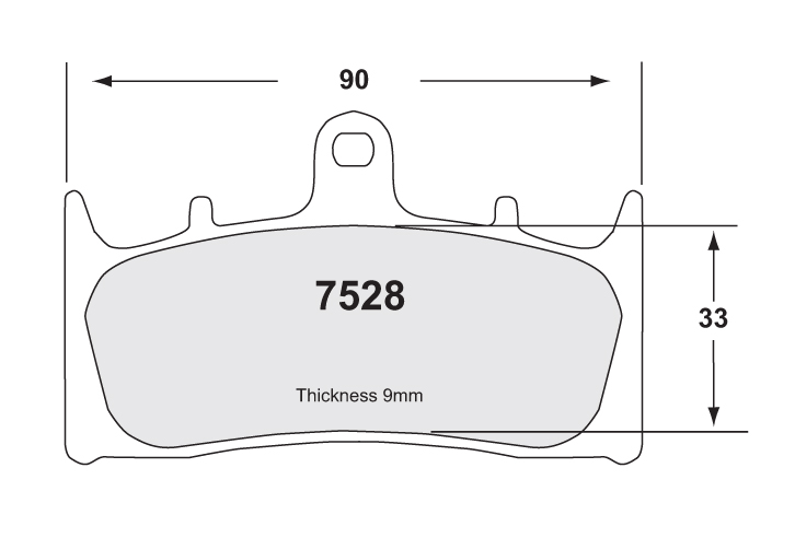 F BRAKE PADS SUZ GSXR750/1100 alt BR P07SU19 - Image 1