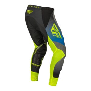 Fly Lite Motocross Pants Youth Grey/Blue/Hi-Vis - Image 4