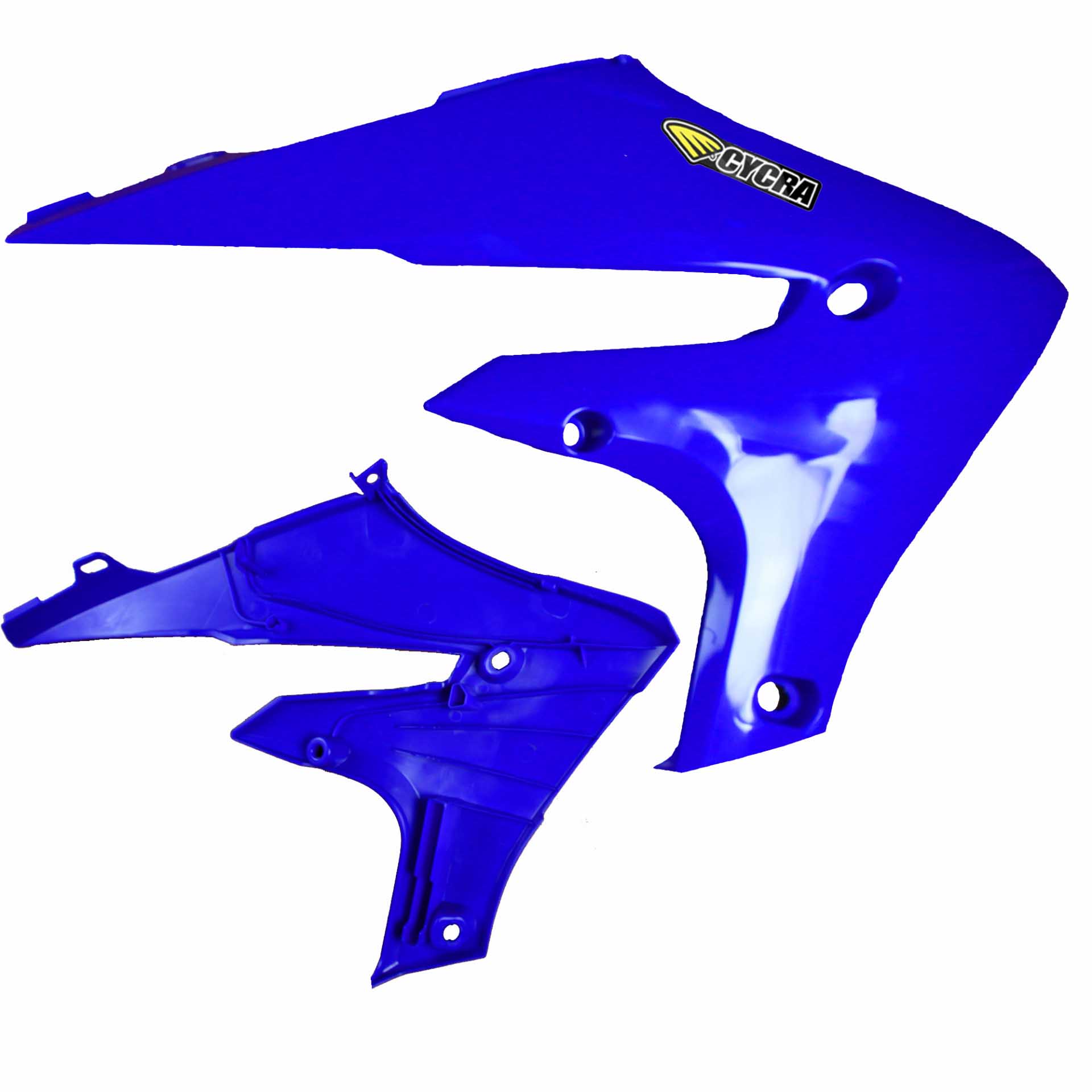 2018 YAM YZ450F POWERFLOW RADIATOR SHROUDS  BLU - Image 1