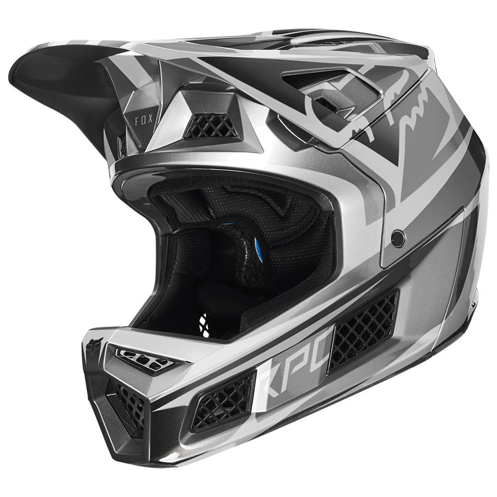 Helmet Fox Rampage Pro Carbon Beast Silver - Image 2