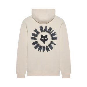 Fox Beam Fleece Pullover Hoodie Off White - Image 4
