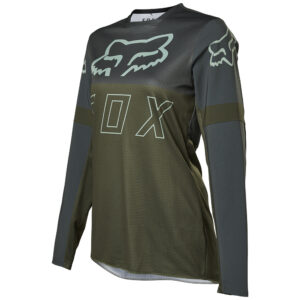Fox Legion LT Womens Green Motocross Jersey - Image 2