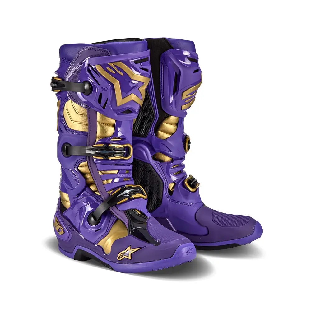 Alpinestars Tech-10 Motocross Boots LE Champ Ultraviolet/Gold/Black