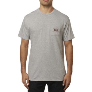 Tee Fox Heater Pocket Heather Grey - Image 1