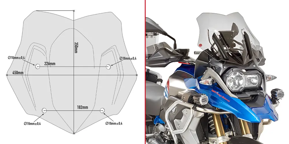 SCREEN BMW R 1200 GS '13-'15 LOW SPORTS VERSION