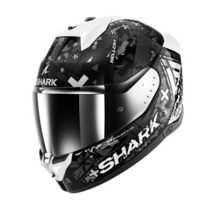 Shark Skwal i3 Hellcat Road Helmet Black/Chrome/Silver - Image 1
