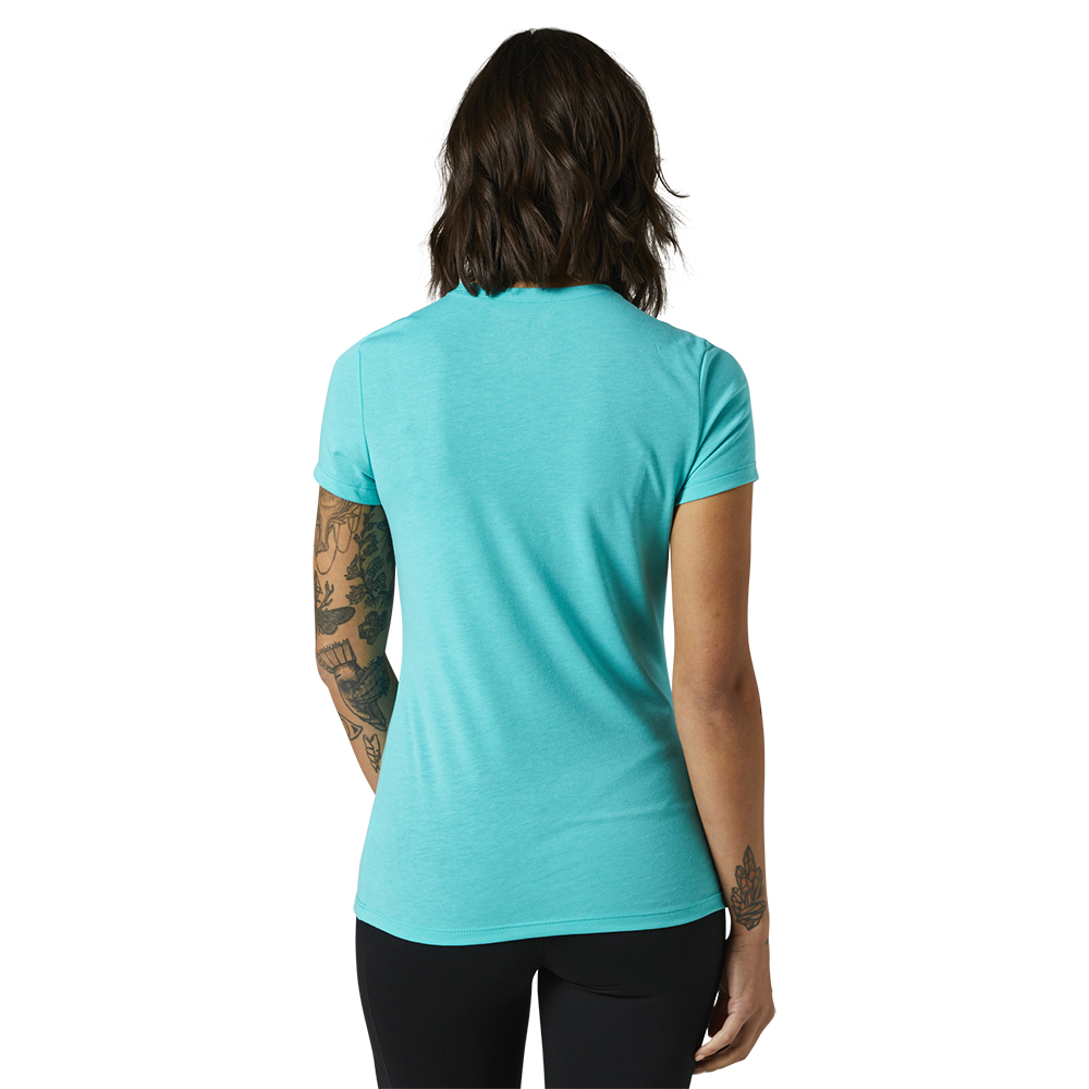 Fox Pinnacle Tech Ladies Tee Teal - Image 2