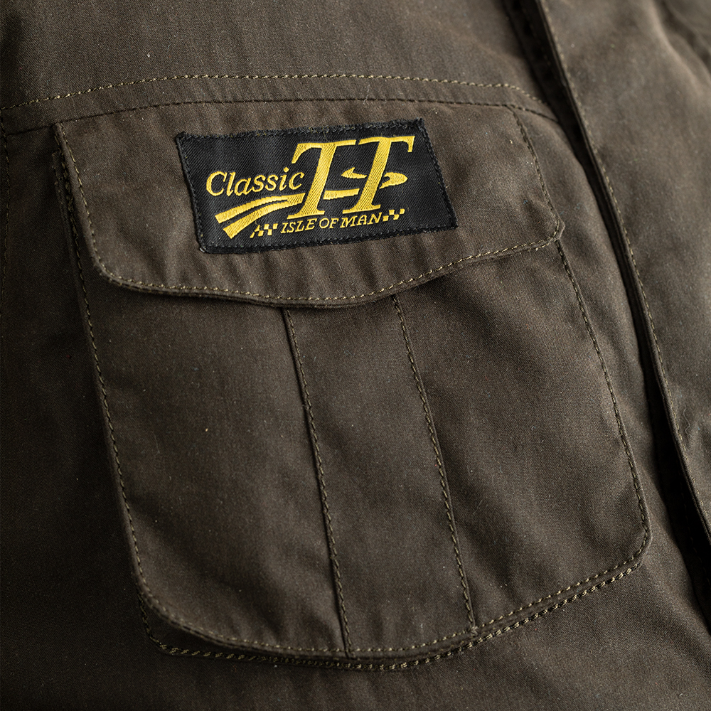RST CLASSIC IOM TT WAX 3/4 III TEXTILE JACKET [GREEN] 44 L - Image 5