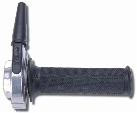 BLACK PAINTED ALU THROTTLE/GRIPS ONE CABLE 2.3D./mm 46mm MAX.